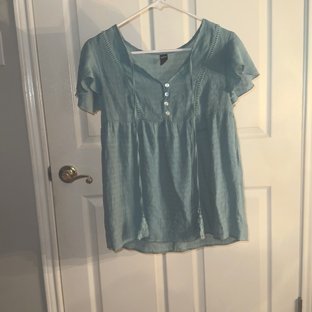 This is a Teal Dress shirt from Shein!